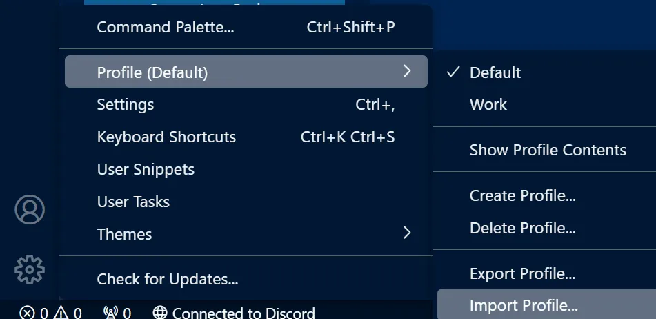 Import Profiles